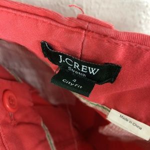 J. Crew Pants - J Crew Sz 4 Crop Pants Pink City Fit Cotton Blend J. Crew Pants - J Crew Sz 4 Crop Pants Pink City Fit Cotton Blend